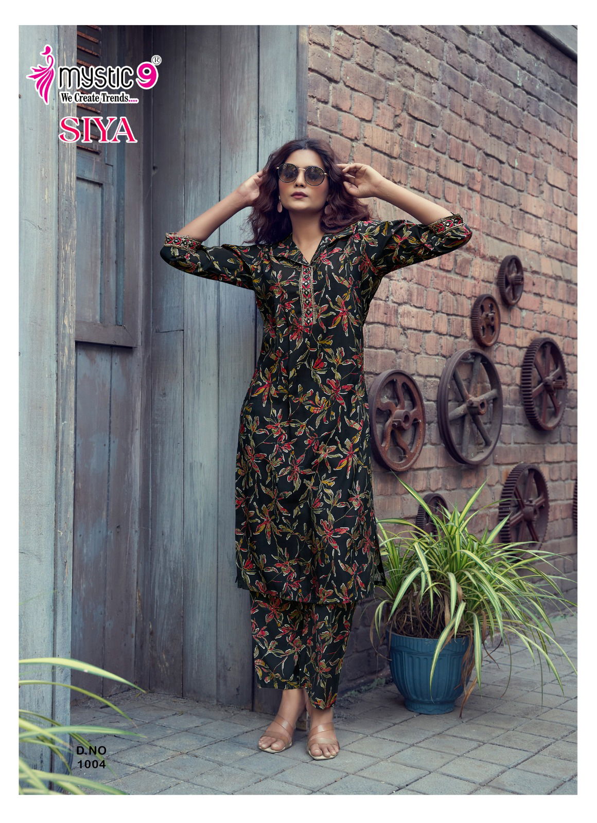 Siya Vol 1 By Mystic 9 Roman Silk Co Ord Set Kurti With Bottom Exporters In India